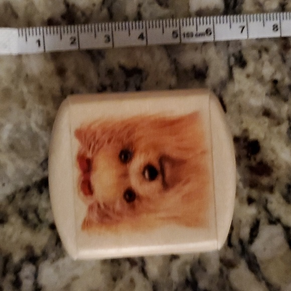 New Yorkie Keepsake Dog Ashes/Hair Lock Storage Box - Picture 2 of 5